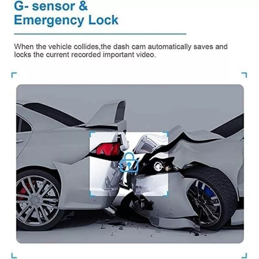 2025 4K Dash Cam Pro Camera ApexView Car Dashcam Front and Rear 1080P Full HD Video Dashcam Front and Rear Camera Wide Angle Panoramic Motion Detection G-Sensor Loop Recording IR Night Vision